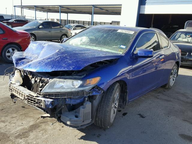 1HGCT2B89DA008750 - 2013 HONDA ACCORD EXL BLUE photo 2