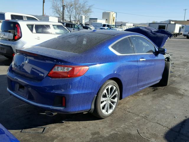 1HGCT2B89DA008750 - 2013 HONDA ACCORD EXL BLUE photo 4