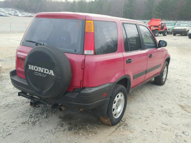 JHLRD28491S019251 - 2001 HONDA CR-V LX RED photo 4