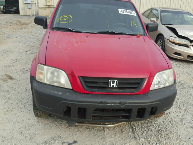 JHLRD28491S019251 - 2001 HONDA CR-V LX RED photo 9