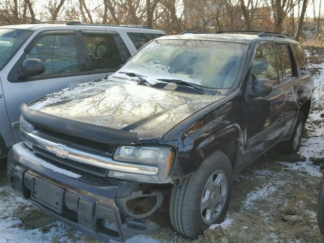 1GNDT13S932242586 - 2003 CHEVROLET TRAILBLAZE BLACK photo 2