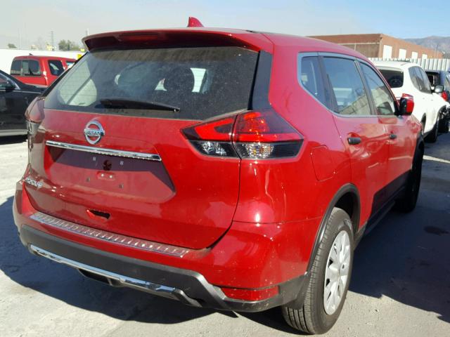 5N1AT2MT9HC876342 - 2017 NISSAN ROGUE S RED photo 4