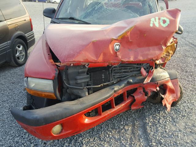 1B7GG2AN61S217560 - 2001 DODGE DAKOTA QUA RED photo 7