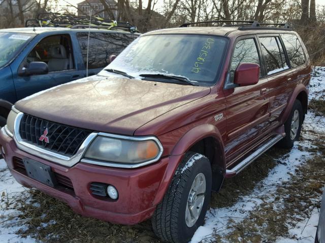 JA4MT41RXYP050639 - 2000 MITSUBISHI MONTERO SP BURGUNDY photo 2