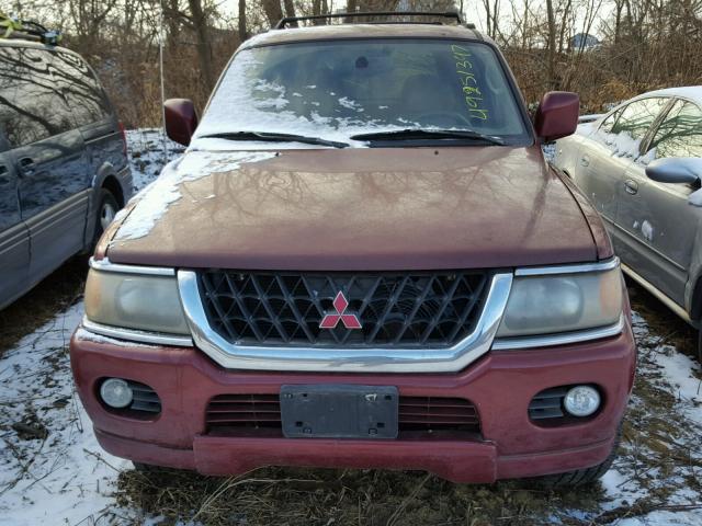 JA4MT41RXYP050639 - 2000 MITSUBISHI MONTERO SP BURGUNDY photo 9