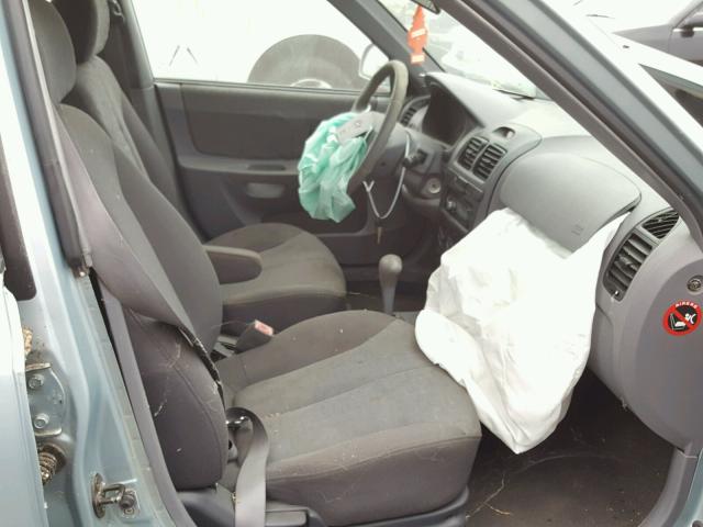 KMHCG45C05U631992 - 2005 HYUNDAI ACCENT GL BLUE photo 5