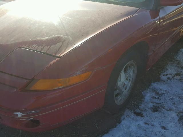 1G8ZG1272SZ229646 - 1995 SATURN SC2 RED photo 9