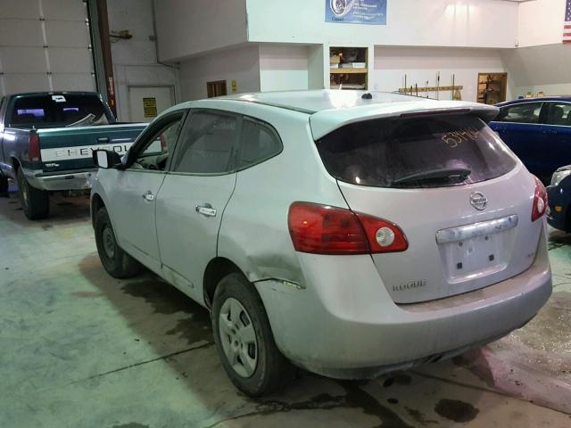 JN8AS5MV5DW637149 - 2013 NISSAN ROGUE S SILVER photo 3