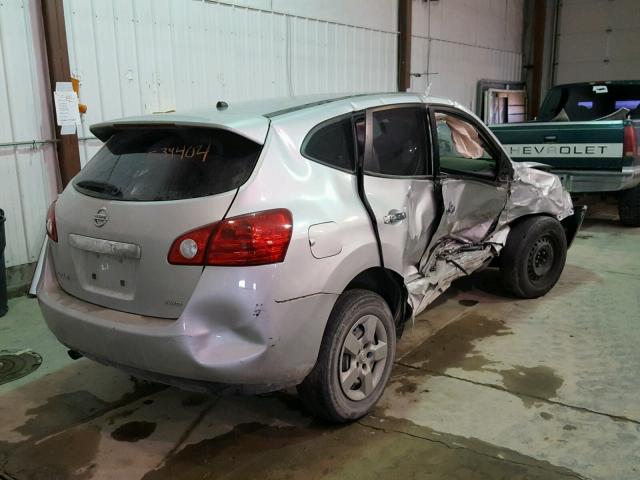 JN8AS5MV5DW637149 - 2013 NISSAN ROGUE S SILVER photo 4