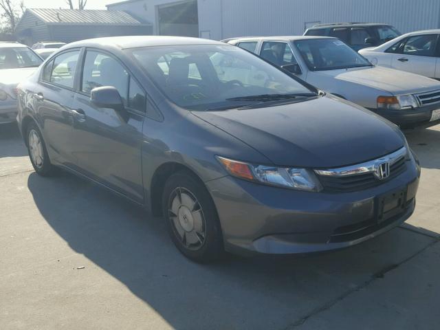 2HGFB2F69CH550696 - 2012 HONDA CIVIC HF CHARCOAL photo 1