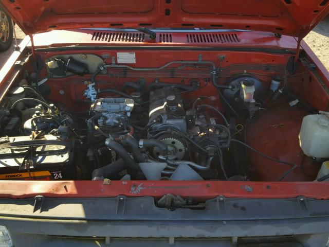 JM2UF1130K0747353 - 1989 MAZDA B2200 SHOR RED photo 7