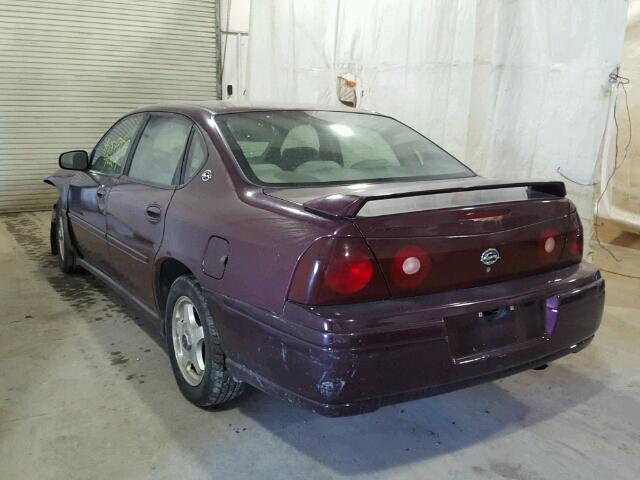 2G1WH52K149159547 - 2004 CHEVROLET IMPALA LS MAROON photo 3