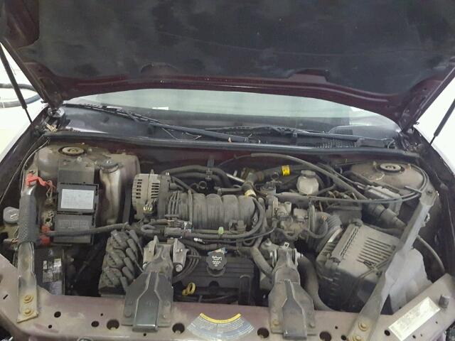 2G1WH52K149159547 - 2004 CHEVROLET IMPALA LS MAROON photo 7