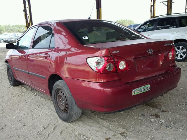 JTDBR32E152063564 - 2005 TOYOTA COROLLA CE RED photo 3