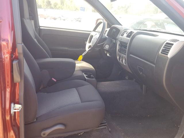 1GCESCD96A8101962 - 2010 CHEVROLET COLORADO L BURGUNDY photo 5