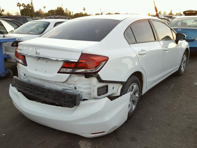 19XFB2F56FE114040 - 2015 HONDA CIVIC LX WHITE photo 4