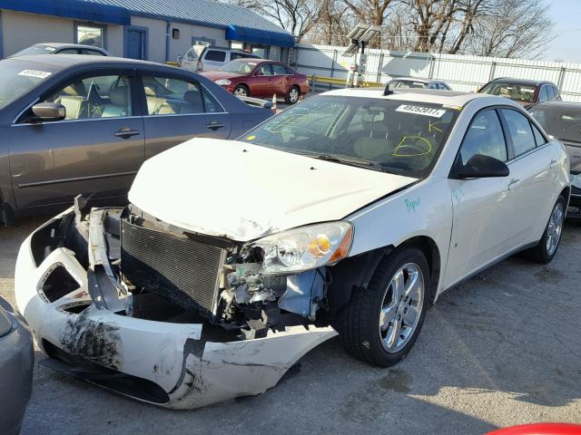 1G2ZH57N084196674 - 2008 PONTIAC G6 GT WHITE photo 2