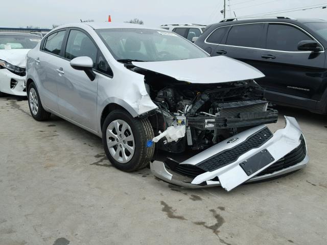 KNADM4A36G6597651 - 2016 KIA RIO LX SILVER photo 1