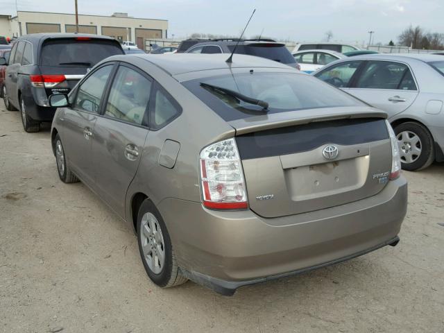 JTDKB20U483313807 - 2008 TOYOTA PRIUS TAN photo 3