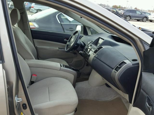 JTDKB20U483313807 - 2008 TOYOTA PRIUS Brun photo 5