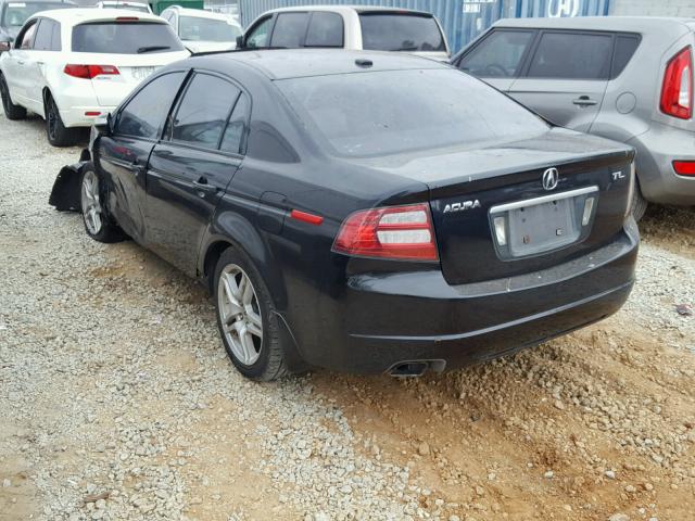 19UUA66257A049338 - 2007 ACURA TL BLACK photo 3