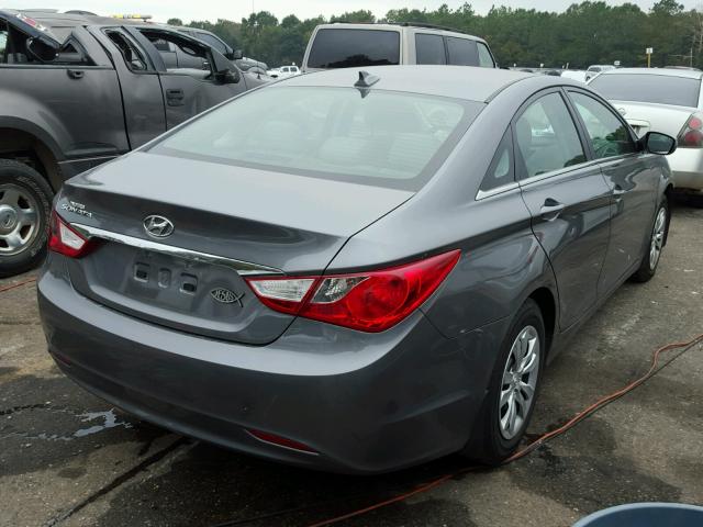 5NPEB4AC6CH397687 - 2012 HYUNDAI SONATA GLS GRAY photo 4