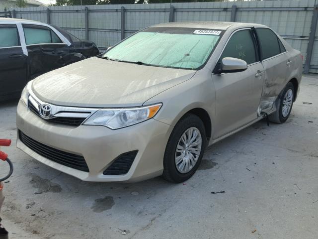 4T1BF1FK5DU697522 - 2013 TOYOTA CAMRY L BEIGE photo 2