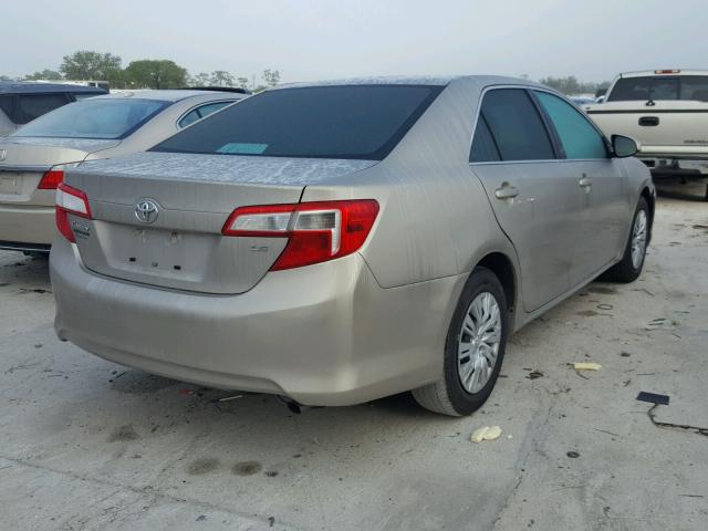 4T1BF1FK5DU697522 - 2013 TOYOTA CAMRY L BEIGE photo 4