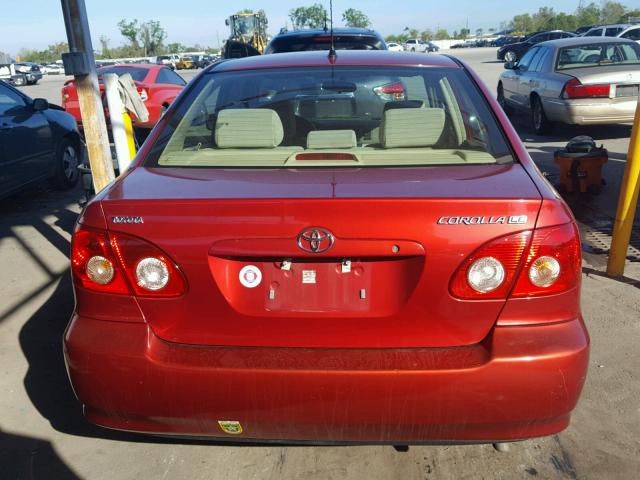 1NXBR32E46Z755240 - 2006 TOYOTA COROLLA CE BURGUNDY photo 10