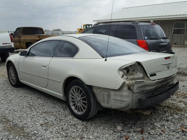 4C3AG52H05E011786 - 2005 CHRYSLER SEBRING LI WHITE photo 3