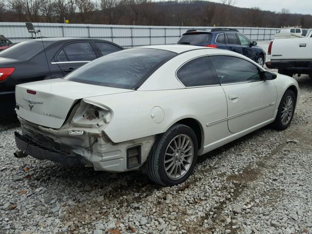 4C3AG52H05E011786 - 2005 CHRYSLER SEBRING LI WHITE photo 4