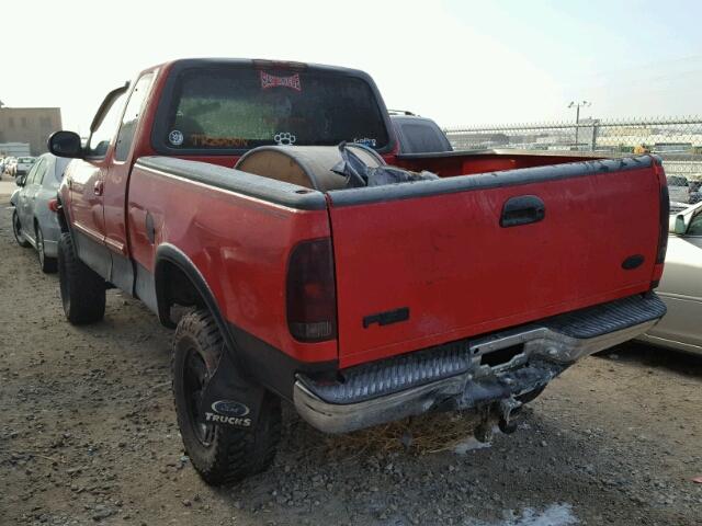 2FTRX18L8XCA23407 - 1999 FORD F150 RED photo 3