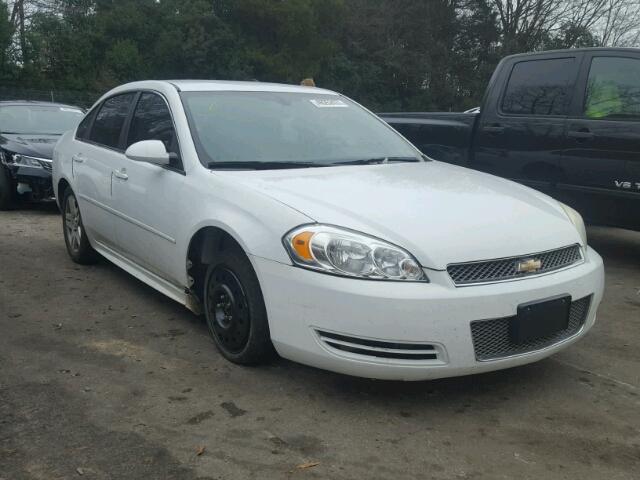 2G1WG5E30C1233576 - 2012 CHEVROLET IMPALA LT WHITE photo 1