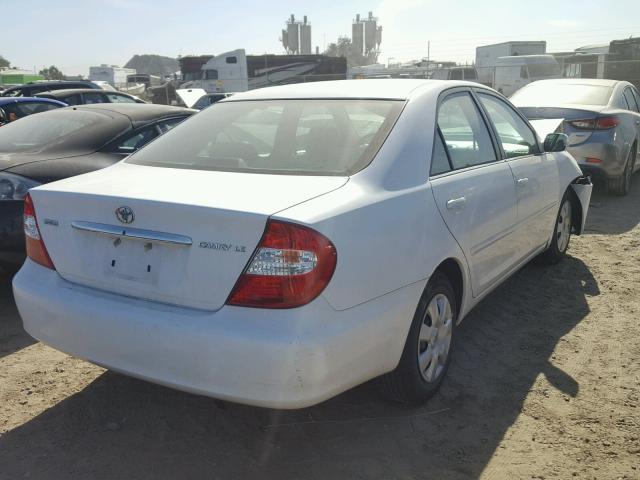 4T1BE32K54U313663 - 2004 TOYOTA CAMRY LE WHITE photo 4