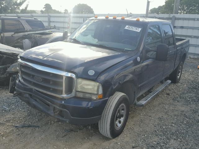 1FTNW21L24EA62372 - 2004 FORD F250 SUPER BLUE photo 2