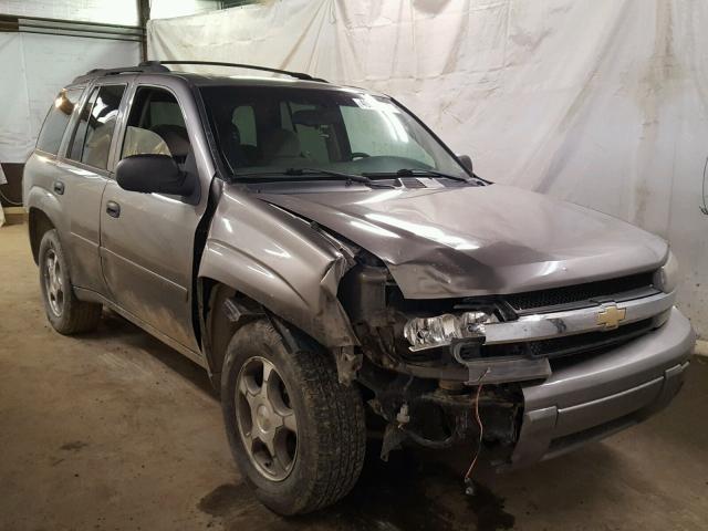 1GNDT13S682232895 - 2008 CHEVROLET TRAILBLAZE GRAY photo 1