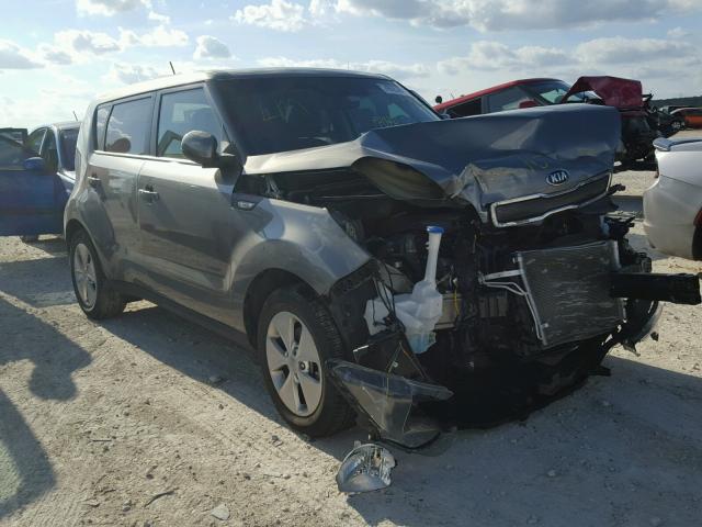 KNDJN2A28E7025079 - 2014 KIA SOUL GRAY photo 1