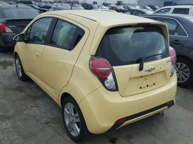 KL8CD6S95DC576986 - 2013 CHEVROLET SPARK 1LT YELLOW photo 3