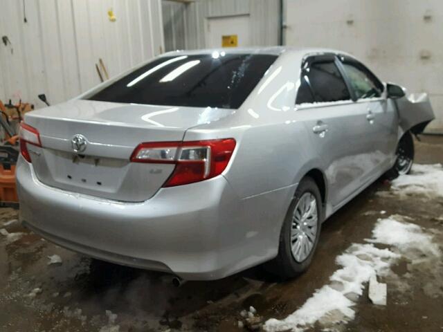 4T4BF1FK4ER350528 - 2014 TOYOTA CAMRY L SILVER photo 4