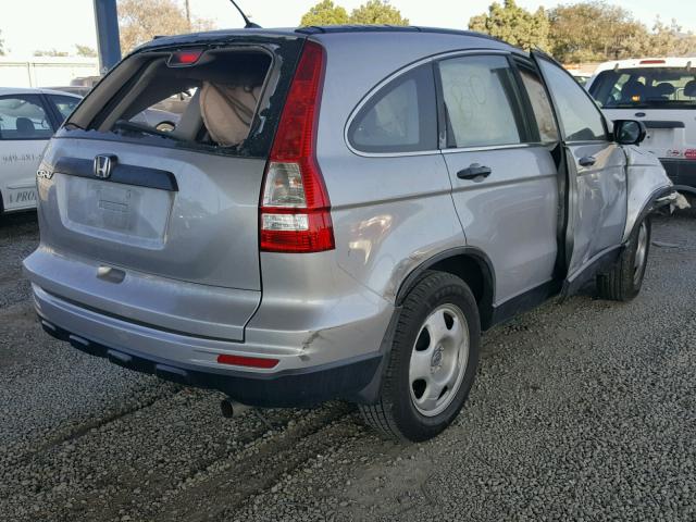 5J6RE3H30BL031284 - 2011 HONDA CR-V LX GRAY photo 4