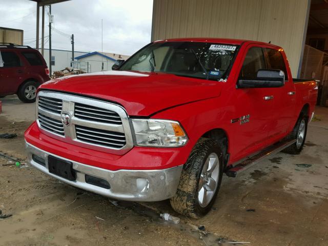 1C6RR7LM5FS595159 - 2015 RAM 1500 SLT წითელი ფოტო 2