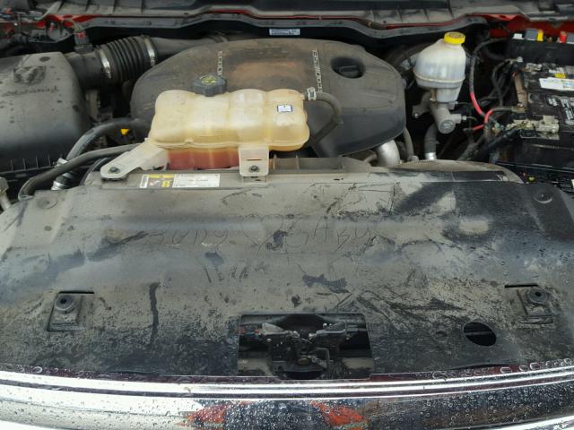 1C6RR7LM5FS595159 - 2015 RAM 1500 SLT წითელი ფოტო 7