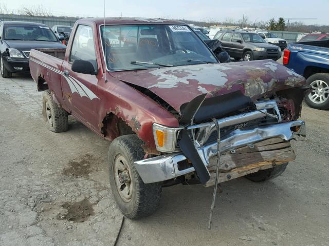 JT4RN01P3M7045290 - 1991 TOYOTA PICKUP 1/2 MAROON photo 1