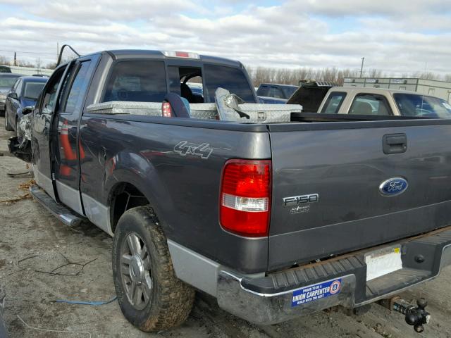 1FTPX14V48FD66780 - 2008 FORD F150 GRAY photo 3