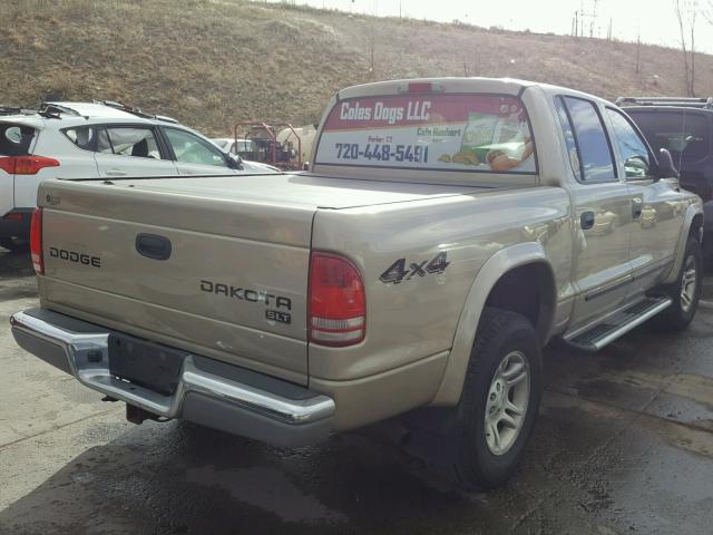 1D7HG48N03S265313 - 2003 DODGE DAKOTA QUA GOLD photo 4