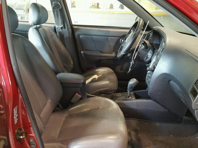 KMHDN56D64U127341 - 2004 HYUNDAI ELANTRA GL RED photo 5