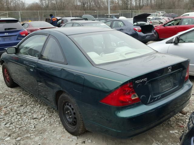 1HGEM22911L104726 - 2001 HONDA CIVIC SI BLACK photo 3