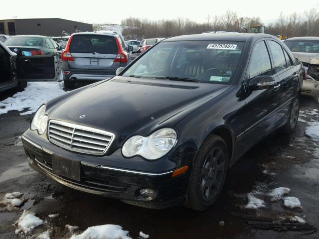 WDBRF92H76F744244 - 2006 MERCEDES-BENZ C GENERATI BLACK photo 2