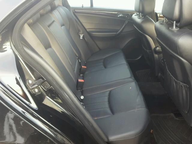 WDBRF92H76F744244 - 2006 MERCEDES-BENZ C GENERATI BLACK photo 6