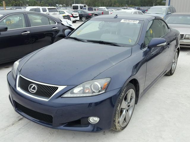 JTHFF2C28B2516016 - 2011 LEXUS IS 250 BLUE photo 2